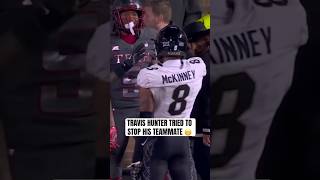 Travis Hunter didnt want DJ McKinney to get the flag for taunting [upl. by Dallon526]