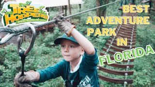 Ziplining in Florida  Family Friendly Aerial Adventure Park  TreeHoppers [upl. by Marney465]