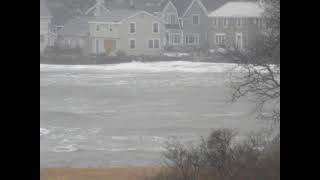 DSCN0010 HIGGINS BEACH FROM ACROSS THE RIVER BIG WINDamp WAVES JANUARY 13 2024 [upl. by Gillmore930]