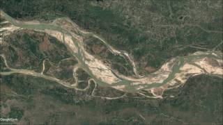 Watch How Ganga Changed Courses  Ganga Ganges River Meandering  Google Earth Timelapse [upl. by Gennaro]