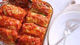 Stuffed Cabbage with Beef and Rice Everyday Food with Sarah Carey [upl. by Akenehs993]