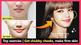 💦Get Chubby cheeks fast Fuller cheeks Gain face fat Increase firm skin naturally✨ 🍒 [upl. by Tcideneb]