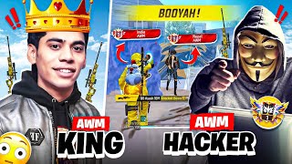 What happens💀When AWM Hacker🥶meets AWM Top 1🗿महायुद्ध [upl. by Onibla]