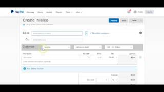 How to input items to Paypal for invoicing [upl. by Ahsemac]