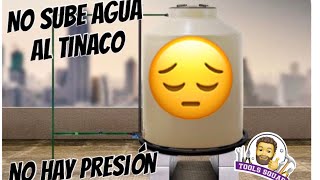 No sube agua al Tinaco tiene muy poca presión la toma una solución [upl. by Anirbys]