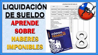 LIQUIDACION DE SUELDO CHILE TUTORIAL HABERES IMPONIBLES [upl. by Nonnahsal]