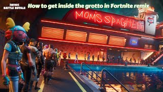 How to get inside the grotto in Fortnite remix [upl. by Guillermo414]