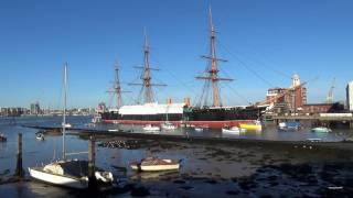 Portsmouth UK Naval Base Nuclear Siren Testing 🚨 HMS Warrior Location [upl. by Assereht249]