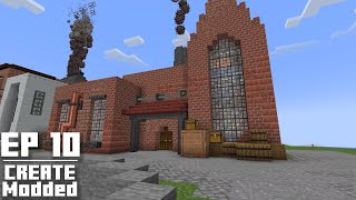 Brass and Andesite Alloy Factory  Create Modded  Ep 10 [upl. by Attiuqal]