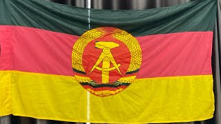 National Anthem of GDR with REAL GDR Flag Nationalhyme und Nationalflagge der DDR [upl. by Ihn]