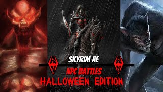 Skyrim AE  NPC BATTLE Halloween Battle Royale Soul Cairn Boneyard [upl. by Melak]