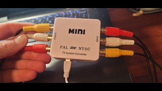 Issues using the PAL to NTSC converter box for recording videos VHSC VHS vcr videoconverter [upl. by Eerual]