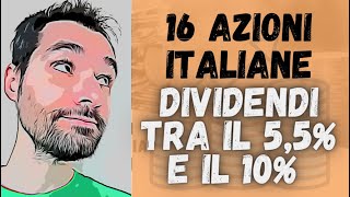 💰 Da A2A a UNIEURO  Azioni italiane ad ALTO DIVIDENDO sono da comprare [upl. by Keavy644]