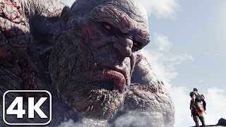 GOD OF WAR PS5 Kratos Vs Ancient TITAN Boss Fight 4K ULTRA HD [upl. by Luci148]