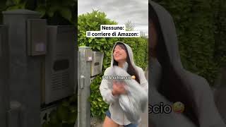 POV sono il corriere di Amazon shorts comico amazon [upl. by Yadseut]