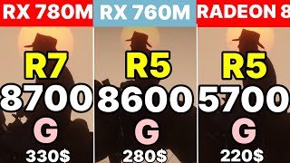 R7 8700G VS R5 8600G VS R7 5700G VS R5 5600G AMD MOST POWERFUL APU TEST [upl. by Tori]