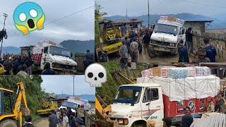 Truck nearly met an accident  Tuensang to Noklak Highway… [upl. by Yrdua]