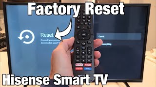 Hisense Smart TV How to Factory Reset Back to Factory Default Settings [upl. by Anier]