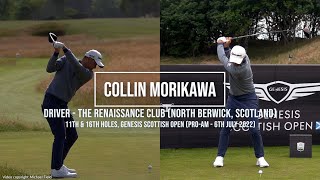 Collin Morikawa Golf Swing Driver DTL amp FO Genesis Scottish Open North Berwick UK July 2022 [upl. by Esemaj656]