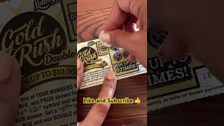 🧐Scratchin’ a GOLD RUSH doubler floridalottery scratching fyp scratchofftickets [upl. by Lsil]