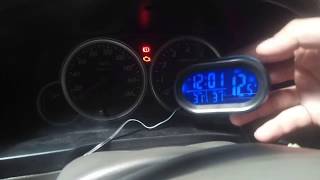 Review VST mobil Alat pengukur Thermometer Voltmeter dan jam [upl. by Anirazc]