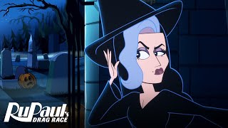 Michelle amp The Draghouls 🧟‍♀️🎃👻 Original Animated Holiday Short  RuPaul’s Drag Race 👠✨ [upl. by Hyatt]