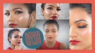 Indian Bold Skin Tone Makeup [upl. by Iroj]