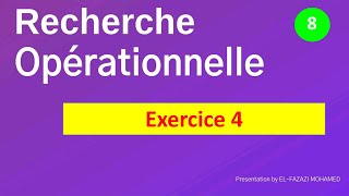 Recherche opérationnelle RO en Darija Exercice 4  méthode Simplexe  EP 8 [upl. by Delanos426]