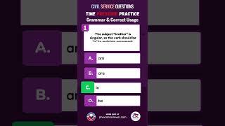 Civil Service Practice Test Quiz  Grammar amp Correct Usage 5 civilservicesexamination [upl. by Eelidnarb]