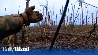 Ukrainian soldier forces terrified Russian Wagner to surrender on Bakhmut frontlines [upl. by Aniad]