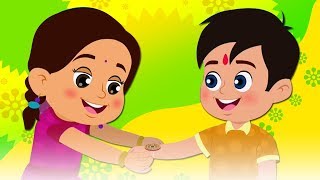 Happy Raksha Bandhan  Indian Festival Rhyme  रक्षा बंधन  Hindi Rhymes  Kids Songs Hindi [upl. by Llerot525]