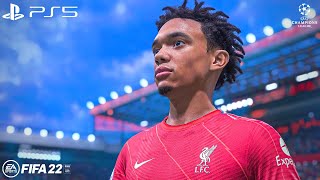 FIFA 22  Liverpool vs Inter Milan  UEFA Champions League 2122 RO16 Full Match PS5 Gameplay  4K [upl. by Ricardo256]