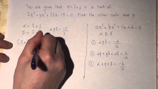 Roots of Cubic equations  finding coefficients of cubics [upl. by Arrak]