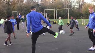 Community  Sky Blues squad visit local schools [upl. by Merilee]