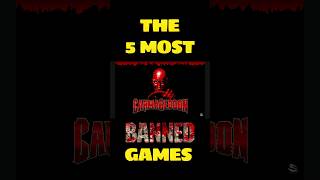 What Are The Most Banned Games youtubeshorts horrorshorts [upl. by Arodnahs11]