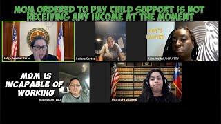 Mom Ordered to Pay Child Support Is Not Receiving Any Income at the Moment [upl. by Eeralih417]