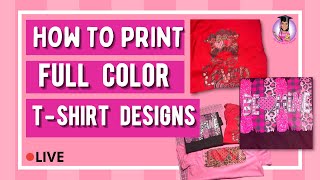 How Print Full Color Designs for TShirts  How to Use the Luminaris White Toner Printer [upl. by Getraer]