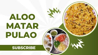 Aloo Matar pulao  green peas pulaoIzhaansworldmatarpulaoaloomatarpulaomatarpulaorecipe [upl. by Knowland]