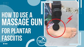 How to use a massage gun to help with Plantar Fasciitis [upl. by Cromwell]