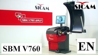 Wheel balancer SICAM SBM V760 [upl. by Bendicta]