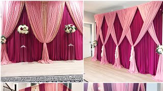 DIY How To Setup A double layered backdrop [upl. by Nylareg282]