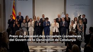 🎥🏛️ Presa de possessió dels consellers i conselleres del nou Govern de la Generalitat de Catalunya [upl. by Thomasa]