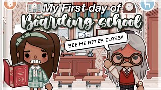 First day of rich boarding school 🏫✨ WITH VOICE II Toca Boca roleplay [upl. by Aerona]