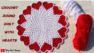 How to Crochet Round Doily for Christmas  Round Doily Crochet Pattern crochet christmas [upl. by Flossi99]