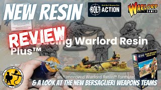 Warlord Resin Plus Review  A look Warlord Games new resin amp Bolt Action Bersaglieri Weapons Teams [upl. by Flavius]