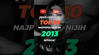 Flashback na 2013 Top 10 YouTube hitova 🎶🔙 2013 top10 popfolk balkanique trending viral [upl. by Lleira173]