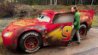 Mega Pixar Cars Pit Transform Lightning McQueen Into Evil Mcqueen BeamNGDrive Battle [upl. by Olathe108]