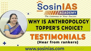 Why is Anthropology Toppers Choice Testimonials from our Rankers sosiniasacademy anthropology [upl. by Demetris]