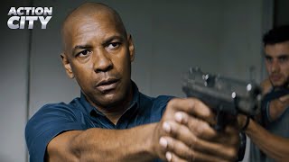 Robert Disarms the Gunman and Takes Control  The Equalizer Denzel Washington [upl. by Carleton893]