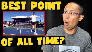 Pickleball Coach REACTS to the BEST Point of ALL Time [upl. by Eenert]